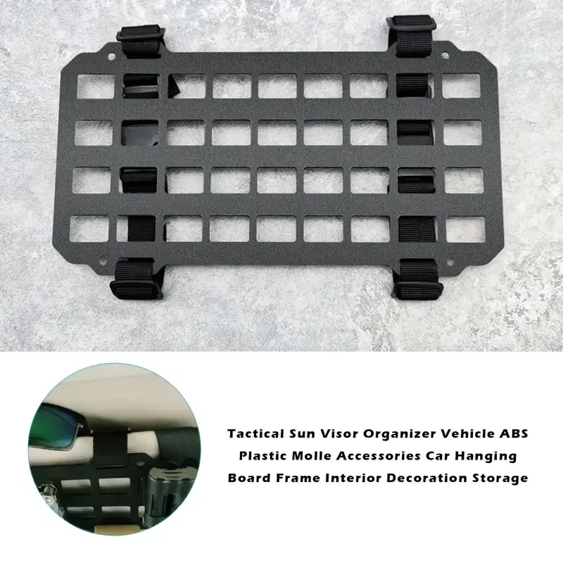 Tactical Car Mounted Storage Board Sunshade Panel Off-Road Vehicle Multi-Functional Interior Modification Storage Hanging Board