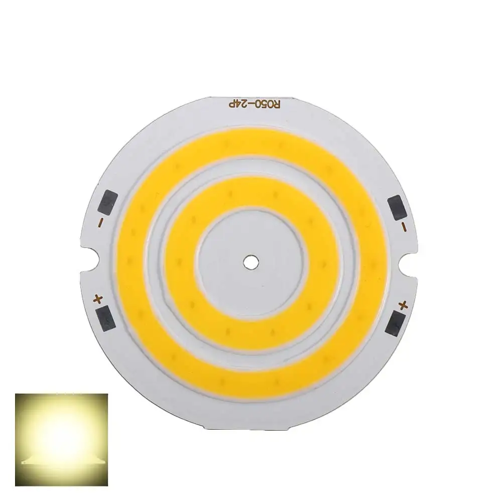 

50mm Dia DC 3V 4V Double Ring COB Warm/Cold/Red/Blue Light Round DIY Lamp Lighting Components Light Plate COB Lighting COB Chip