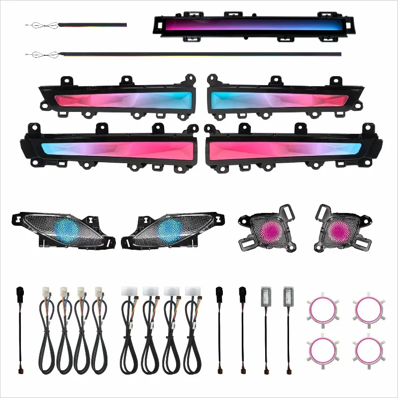Suitable for 22-24 Honda Civic/Fashion Dynamic Ambient Lights (Crystal Mold Modeling) 24 Lights Factory Direct Shipping