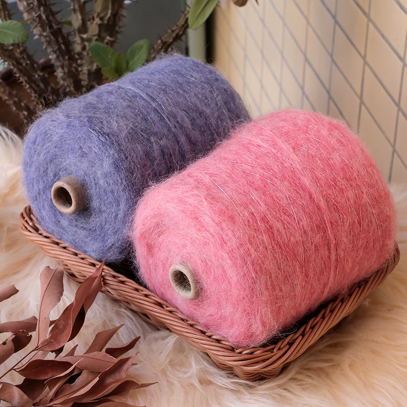 500g Super Soft Alpaca Long Plush Yarn Hand Knitting Wool Mohair Yarn Knit Fluff Crochet Baby Supersoft Sweater Scarf Thread