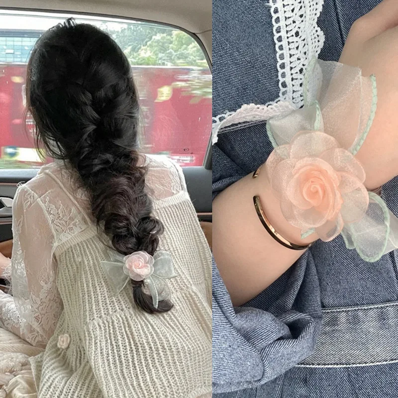 Adorable Hair Ties with Delicate Bowknot for Women's Hair Styling Fashionable Hair Accessories