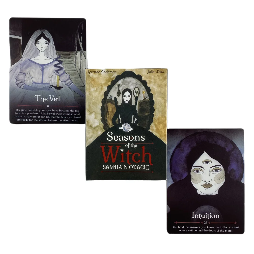 Seasons Of The Witch Samhain Oracle Cards A 44 Tarot English Visions Divination Edition Deck Borad Playing Games