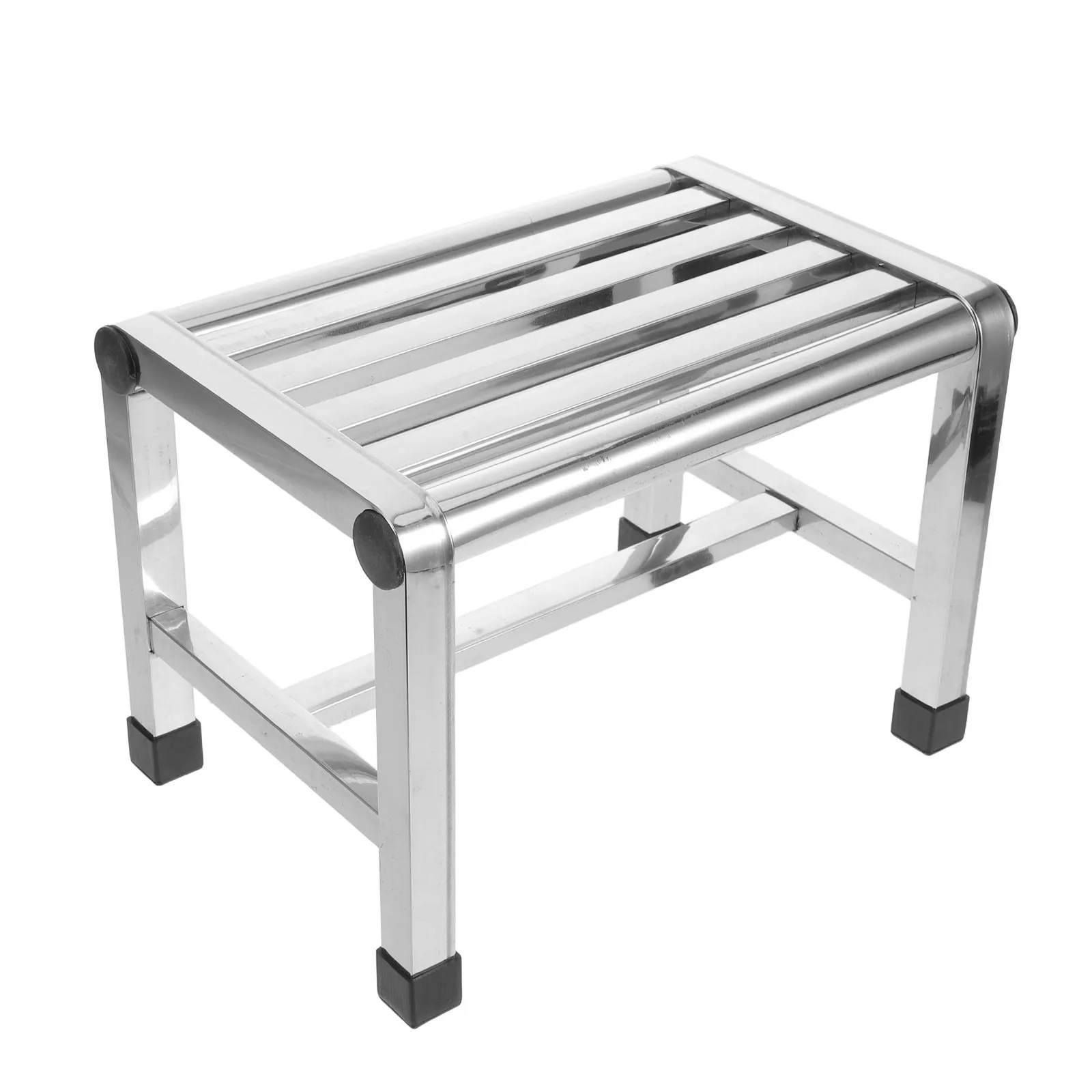 Stainless Steel Shower Stool Small Metal Bench Bathtub Seat Chair for Seniors Kids Adults Potty Training Kitchen 11 X 7.86 X