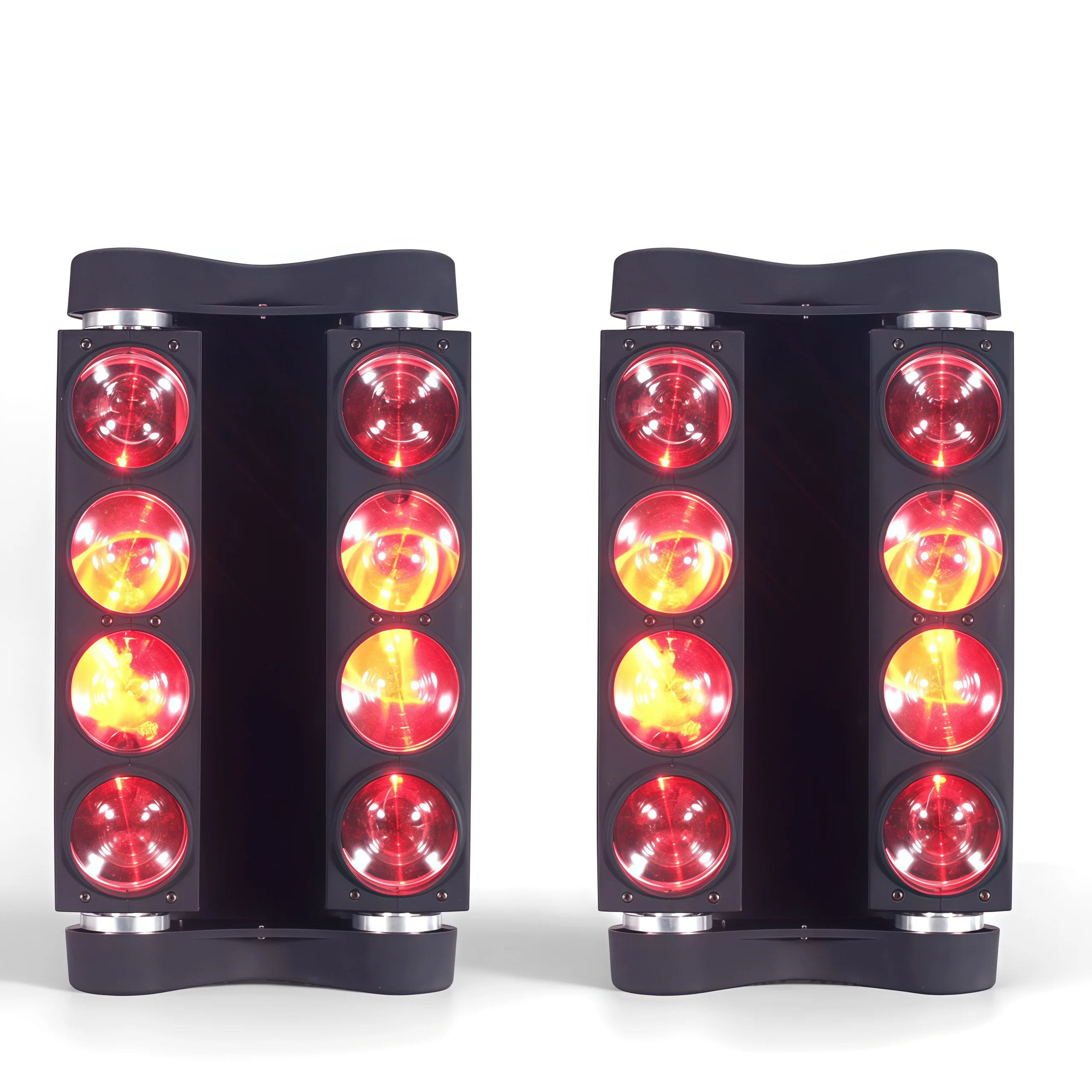 

2PCS Moving Head Led Spider Light 8x15W 4in1 RGBW Led Party Light DJ Lighting audience dmx controller jeux de lumières dj