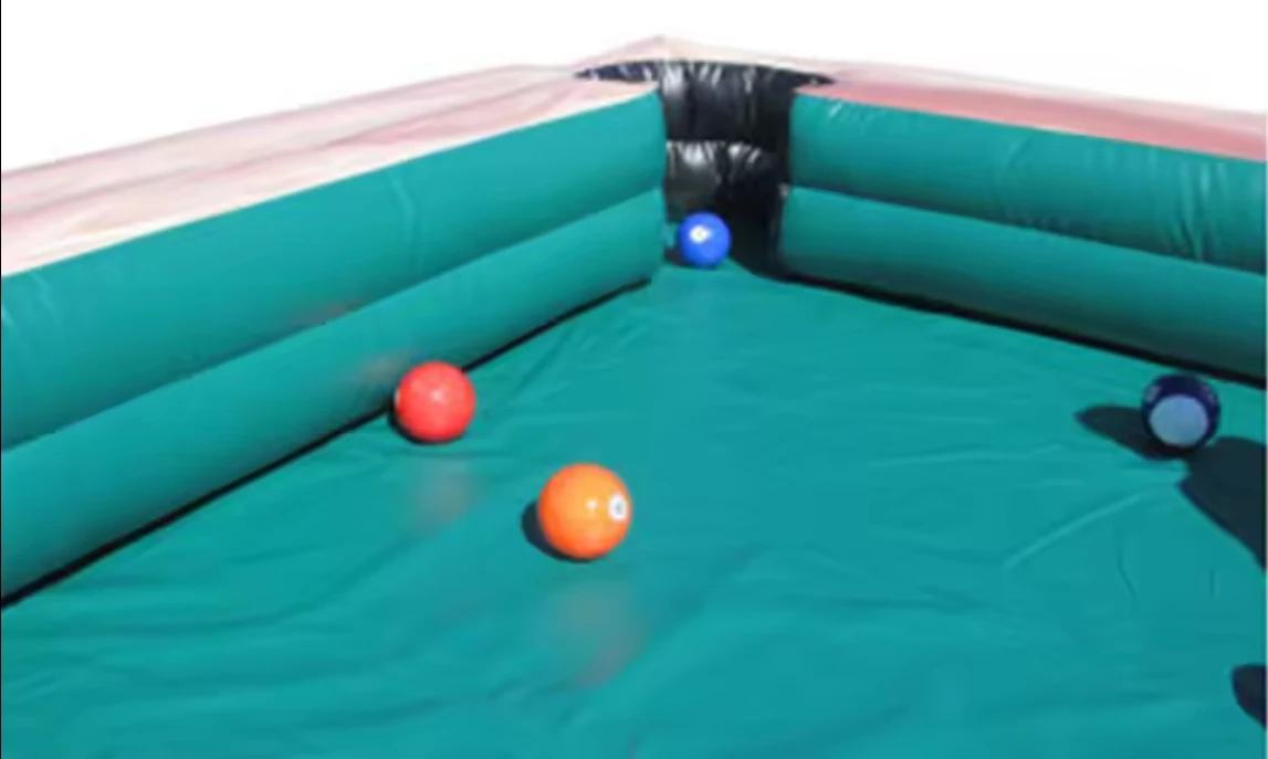 Giant Snooker Football Field Game Inflatable Table Pool/Inflatable Snook Billiards Table