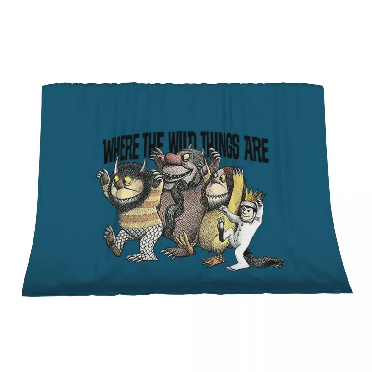 

WHERE THE WILD THINGS ARE Throw Blanket for sofa Custom Stuffeds Bed Blankets
