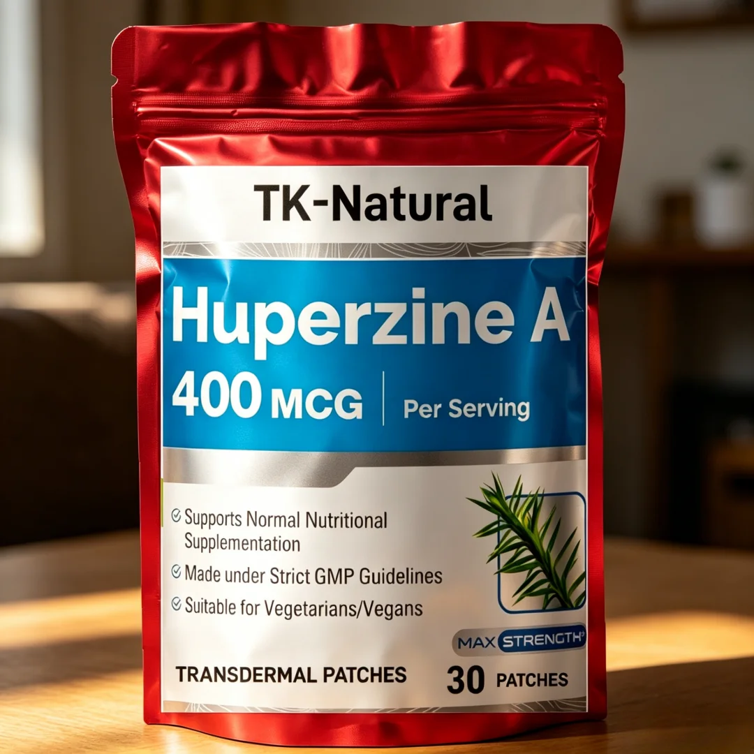 30 Patches Huperzine A Transdermal Patches for Memory and Focus, Supports Cognitive Function & Mental Clarity