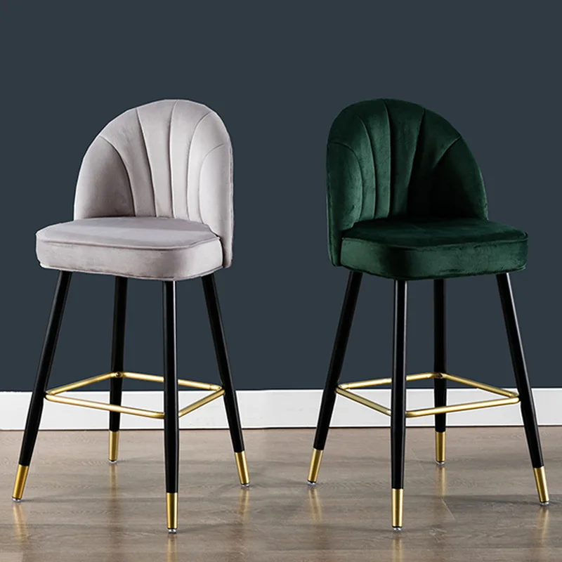 

Bar chair High chair Simple modern light luxury household Italian island Jewelry store special high bar 55cm high