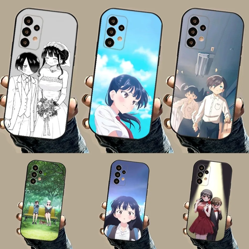 The Dangers in My Heart Anime Phone Case For Samsung S24,23,23,22,30,21,10,9,Note20 Ultra,Lite,Ultra,5G,Plus,FE,Black Soft Case