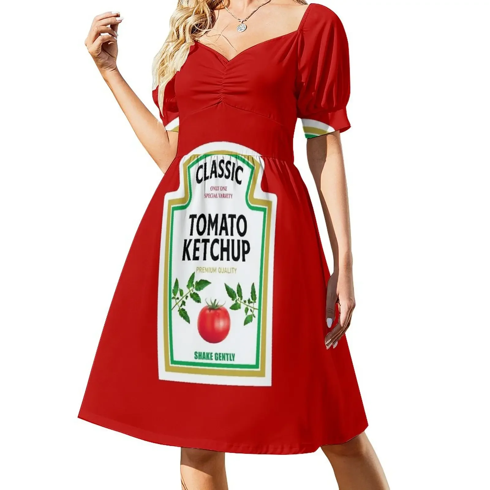 Ketchup Halloween 2023 Costume Family Group Matching Couple Mustard Mayo Sleeveless Dress Women's dresses sexy dress Dress