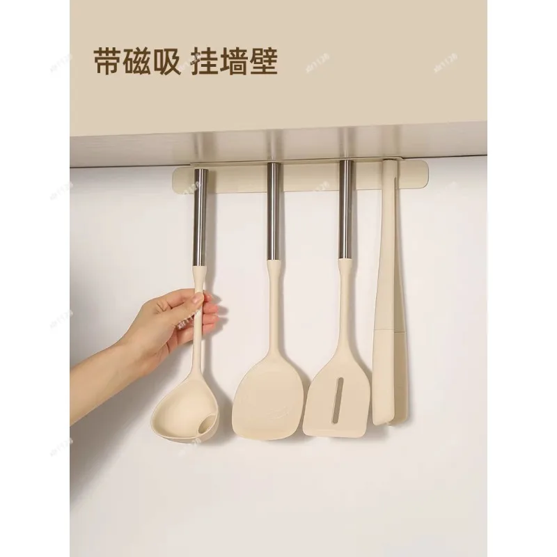 Magnetic Silicone Utensil Set, High Temp Resistant Spoon Shovel Clip, Household Kitchen Cooking Tools