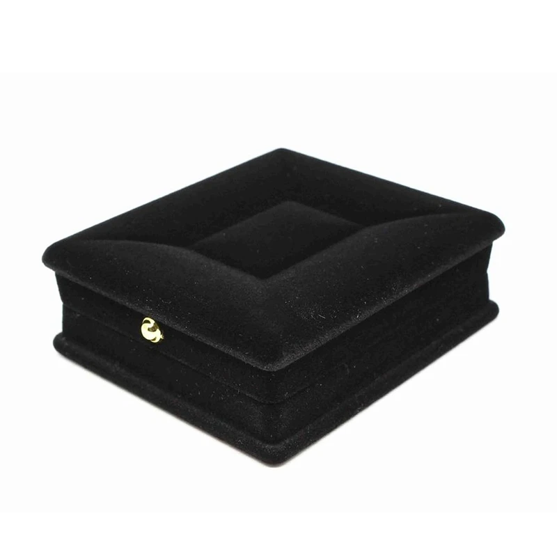 

10 X Velvet Necklace Chain Jewelry Display Storage Box Gift Case Holder Organizer---Black