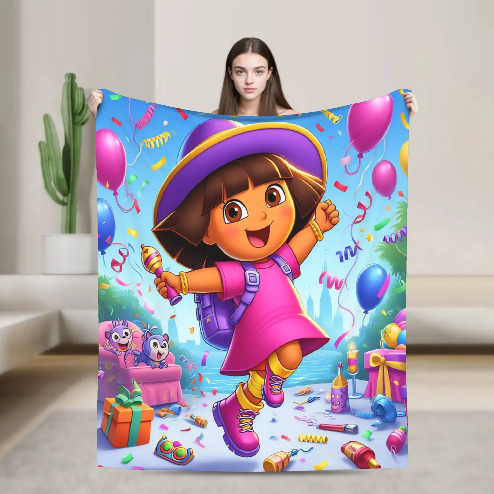 بطانية دافئة طائرة السفر دوراس اكسبلورر رمي بطانية الفانيلا المفرش للأريكة كرسي أريكة سرير الجدة غطاء سرير أريكة #1