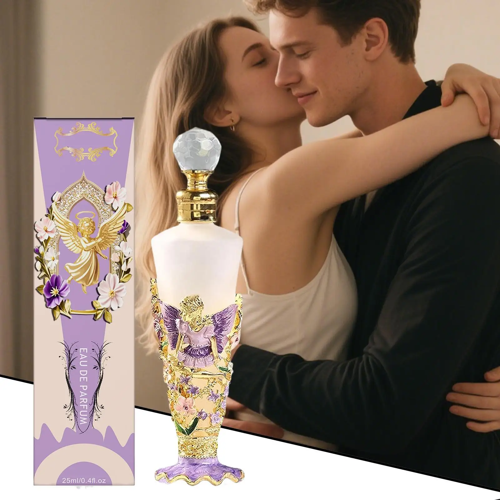 

Women's Floral cologne perfume Floral Scent Lasting Fragrance Pheromone Perfume Dating perfume Vintage frosted glass perfume