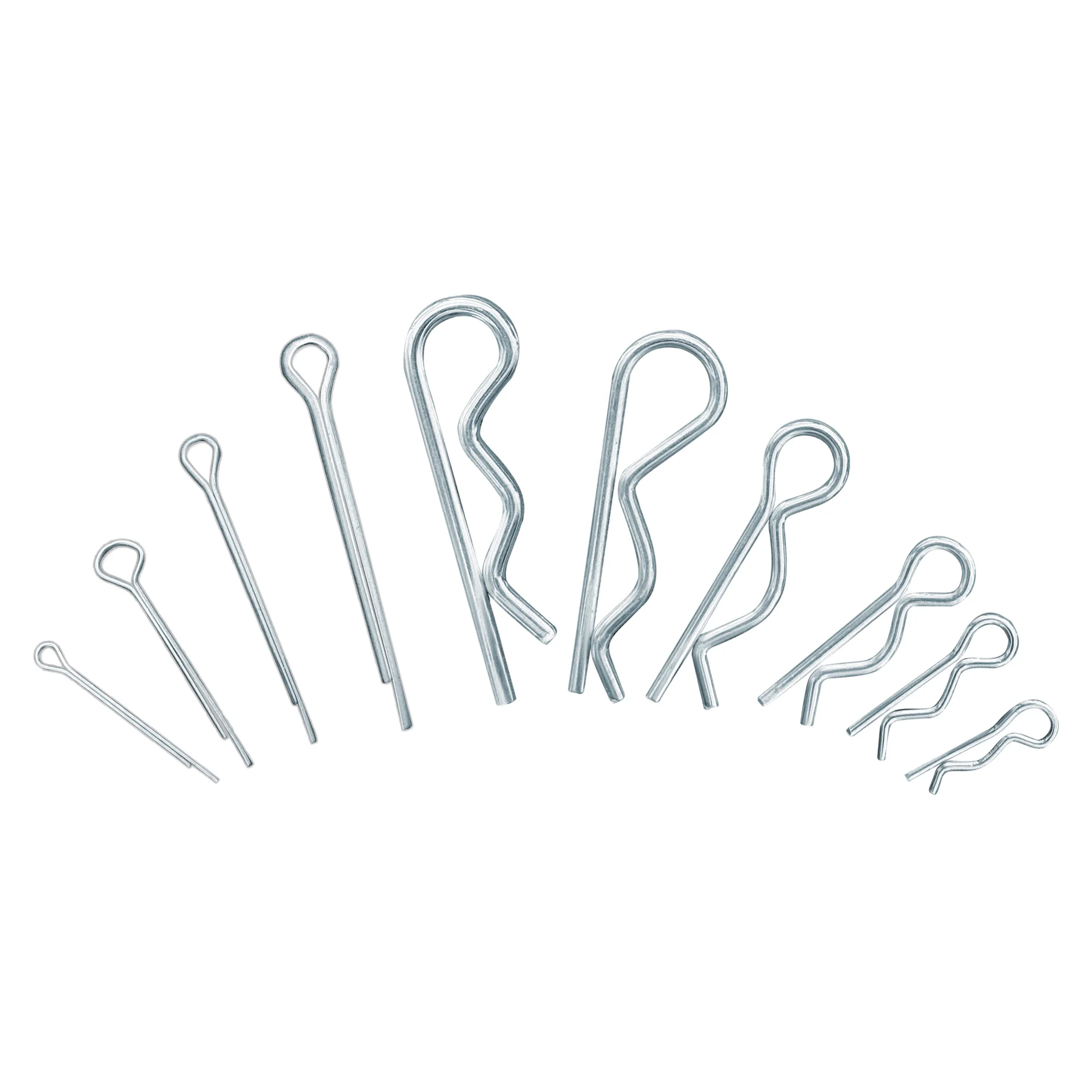 

20/30/50pcs Sturdy & Durable R- Shaped Heavy Duty Cotter Pin Spring R Type Cotter Pins Retaining Clips Wave R-shaped Pin Clamp