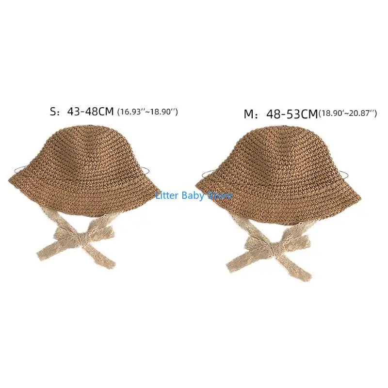 N80C الطفل تعادل القش قبعة الأطفال Sunhat الربيع / الصيف الرضع الفتيات بونيه #6