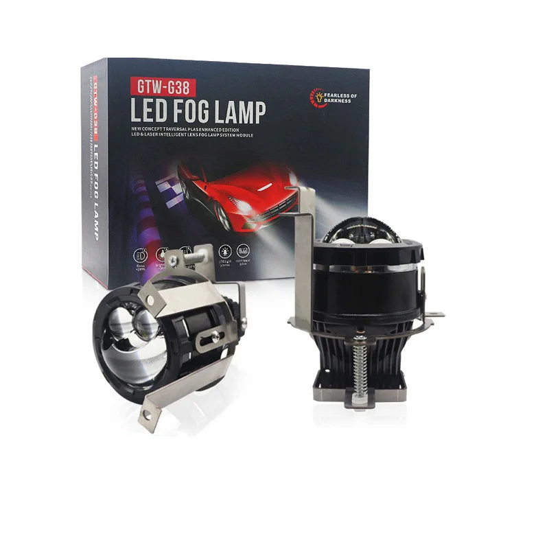 

3 Inch Bi LED Laser Fog Light Projector Lens 12V 45W 3000K 6000K for Chevy Lova Buick Regal 2009 2012