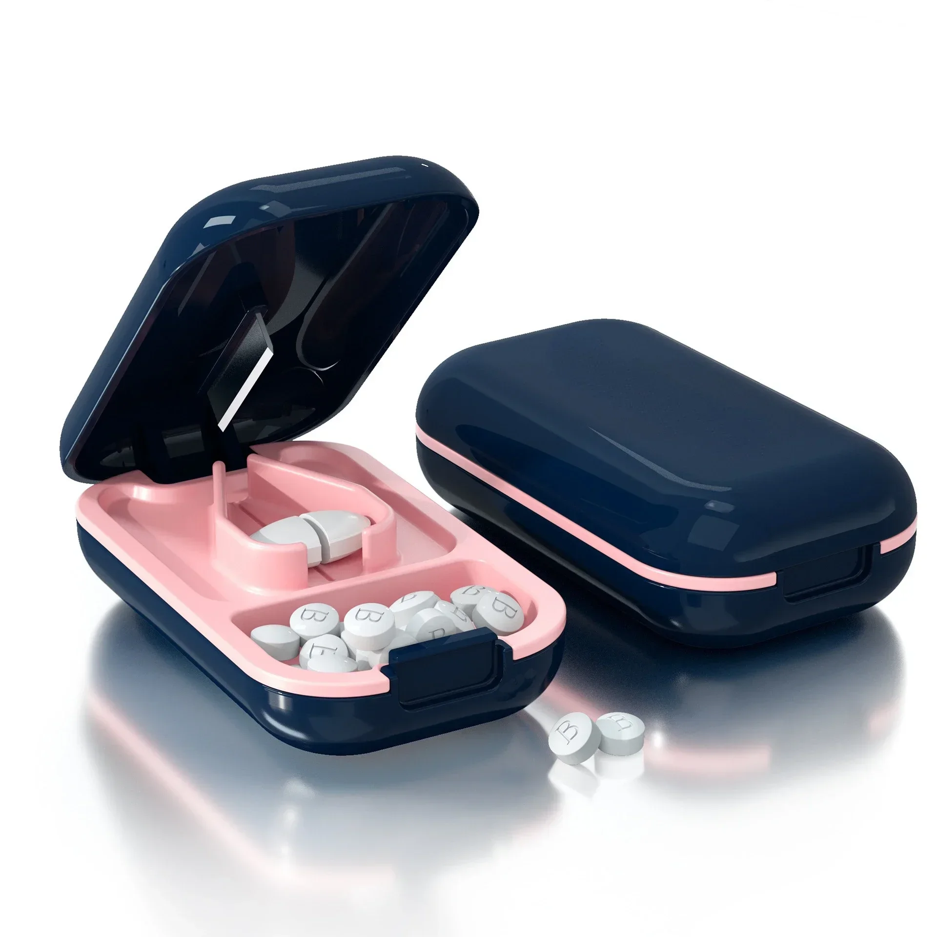 Portable Pill Cutter and Crusher Split Pills with Ease Perfect for Vitamins and Tablets Compact and Convenient for On-the-Go Use