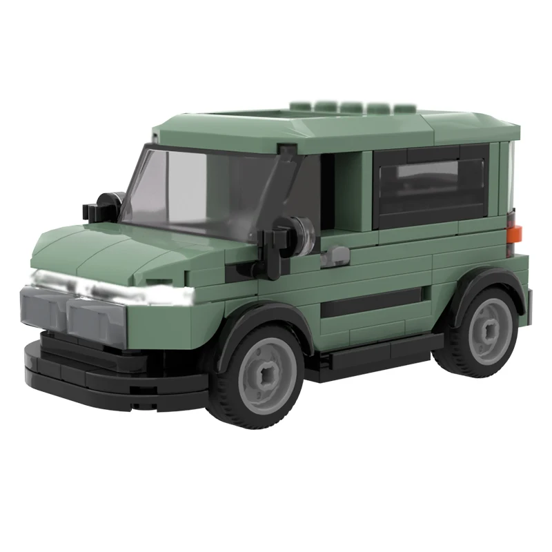 Speed Racing Car Model MOC Building Bricks Compact SUV Hatchback Modular Technology Children Holiday Gifts Assemble Toys Suit