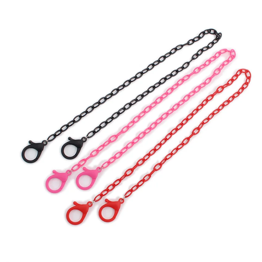 Kids Glasses Chain Mask Acrylic  Girls Boys Colorful Neck Chains Holder Line Strap Lanyard Pendant Necklace Lanyard  Accessories