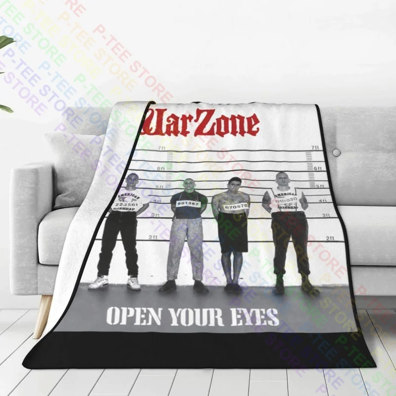 2021 Warzone Open Your Eyes American Hardcore Punk Band Blanket High Home Decor Sofa Dedicated