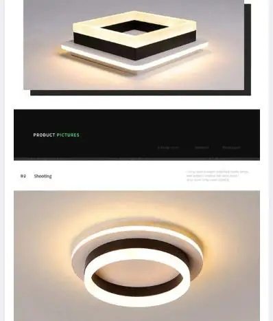 

Acrylic Modern LED Chandelier Indoor Lighting For Corridor Hallway Surface Mounted Ceiling Light