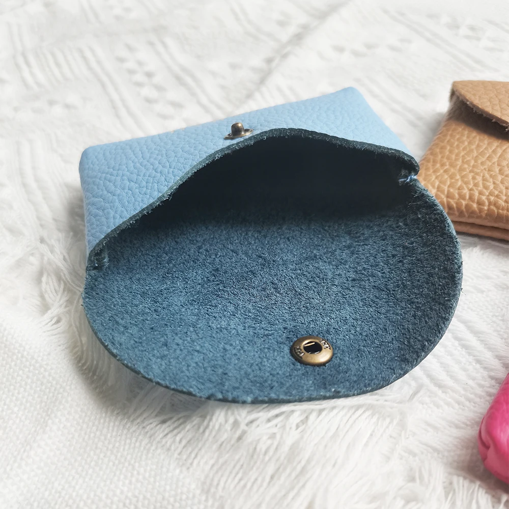 Echtes Leder Benutzerdefinierte Name Mini Geldbörse Frau Männer Kopfhörer Lippenstift Schlüssel Lagerung Kosmetik Tasche Luxus Mode Tragbare Brieftasche – Detail 6
