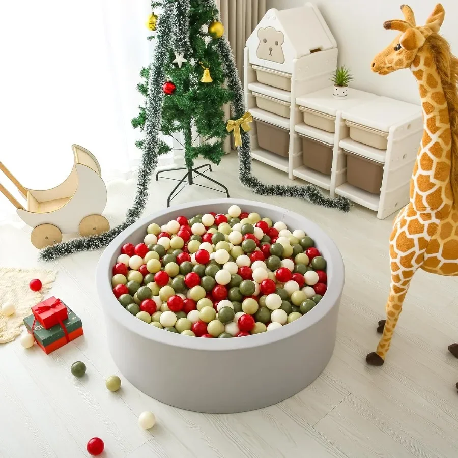 Bola pit bolas para criança bebê plástico playballs macio pastel pelotas não tóxico bpafree cores de natal 100 bolas