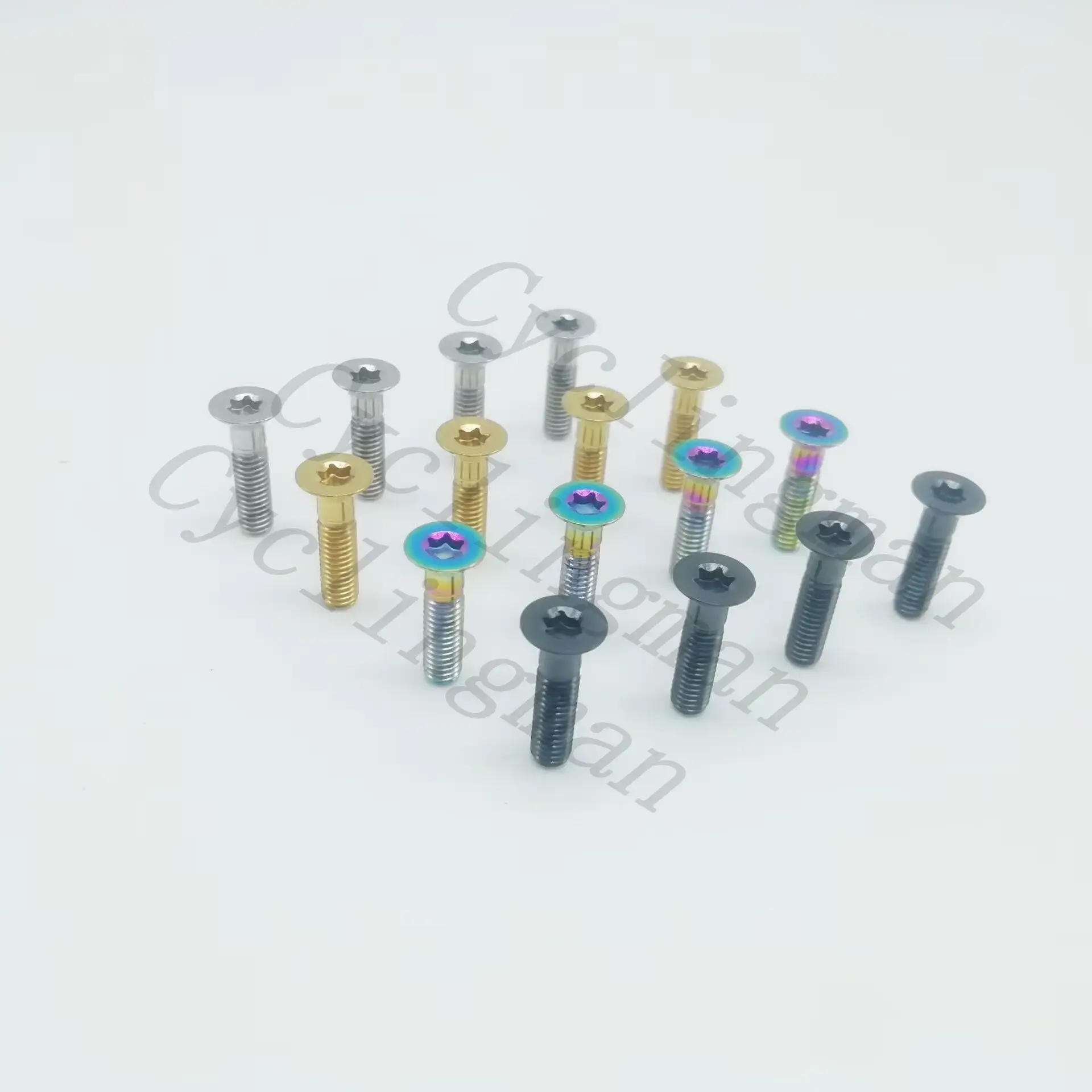 Colorful Titanium/Ti Bow Tie Bolts/Screws*4pcs Fit For SpeedPlay Zero, Light Action & X Pedal