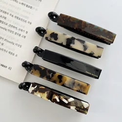 Anti slip banana clip with low hair volume vertical clip~Korean FRANCE chocolate brown ponytail clip~Twisted hair clip