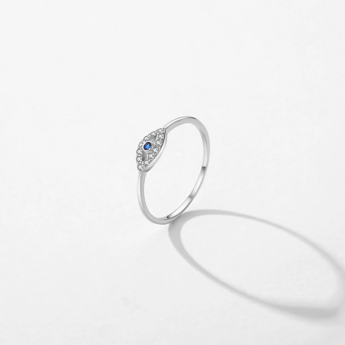 موديان 925 فضة الحد الأدنى المبهر واضح الزركون خاتم البلاتين مطلي مجوهرات الزفاف للنساء هدية عيد الحب