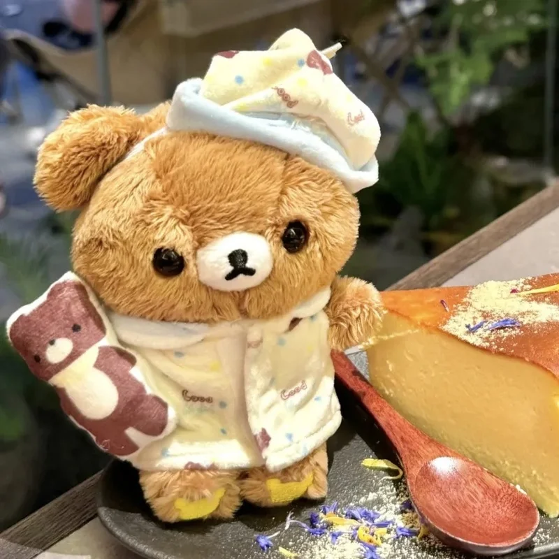 Breloczek do torby Rilakkuma Kolekcja Nocna Odzież do Spania Zawieszka do plecaka Brelok Modna zabawka Urocza lalka Prezent niespodzianka Kolekcjonerski