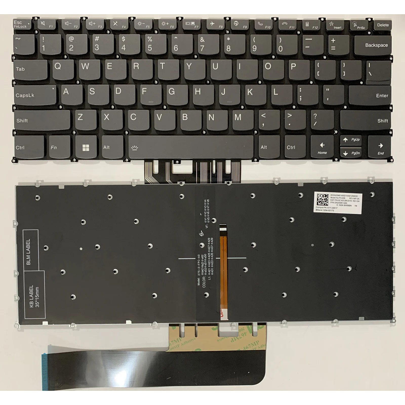 

Laptop keyboard US Layout for LENOVO Yoga Slim 7 Pro-14ITL5 14ACH5 AIR 14 2021