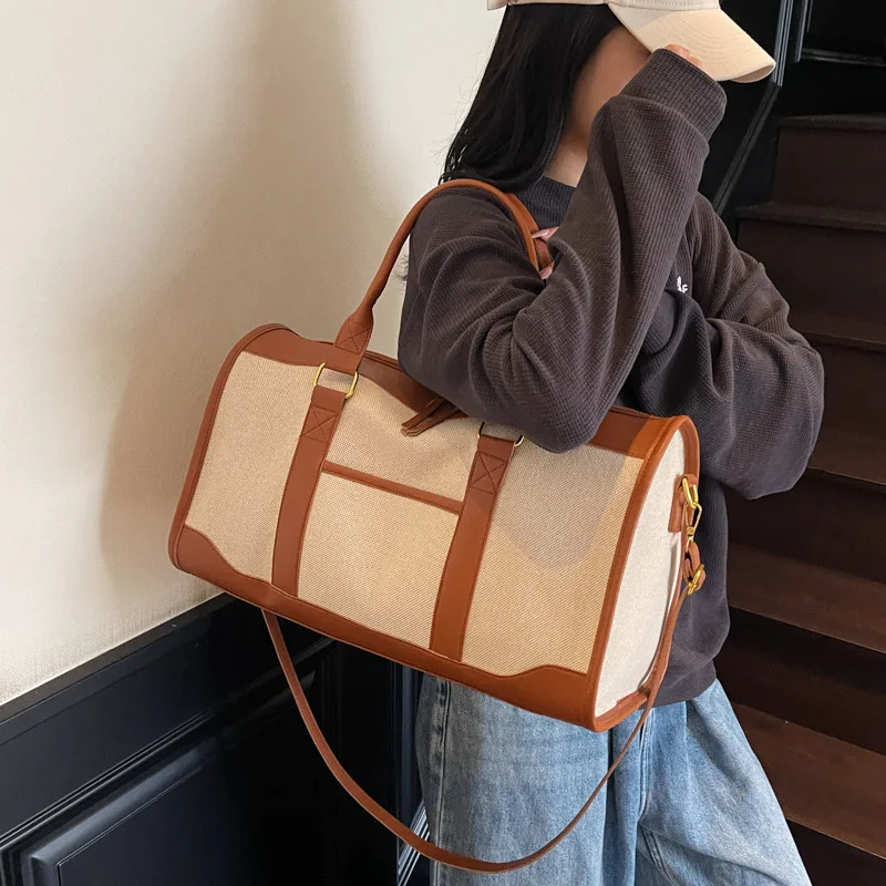 

New Short-distance Travel Bag Women's Large-capacity Shoulder Messenger Bag Trendy Commuter Handbag