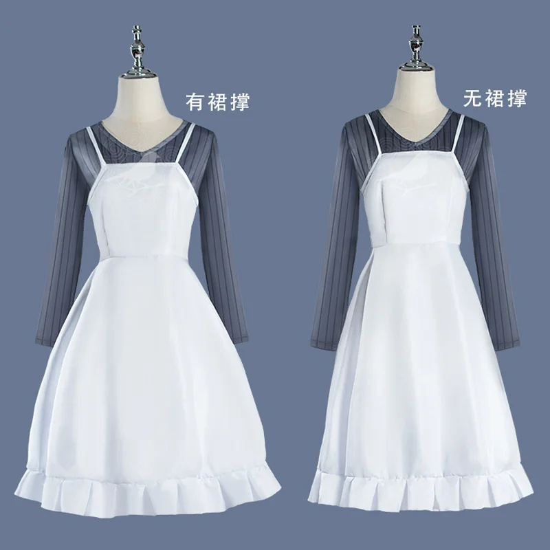 

Anime Oshi no Ko cos Hoshino Ai cosplay Daily clothing Grey women dress Outfit women Costume E