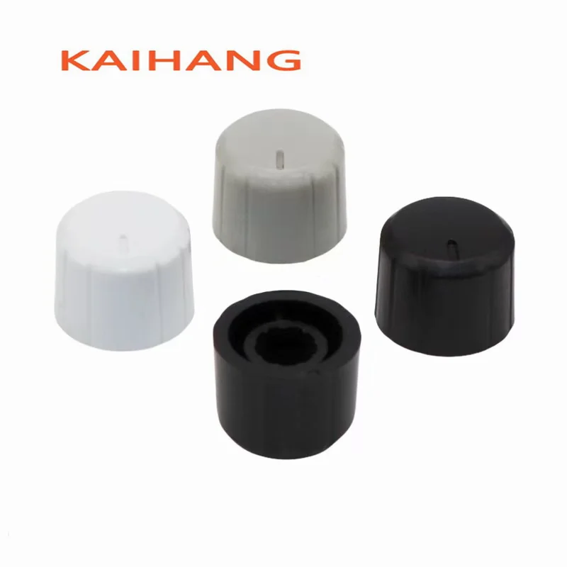 10PCS Plastics Knob Potentiometer Encoder Knob Cap Diameter 14mm Height 11mm Flower Shaft Inner Hole 6MM