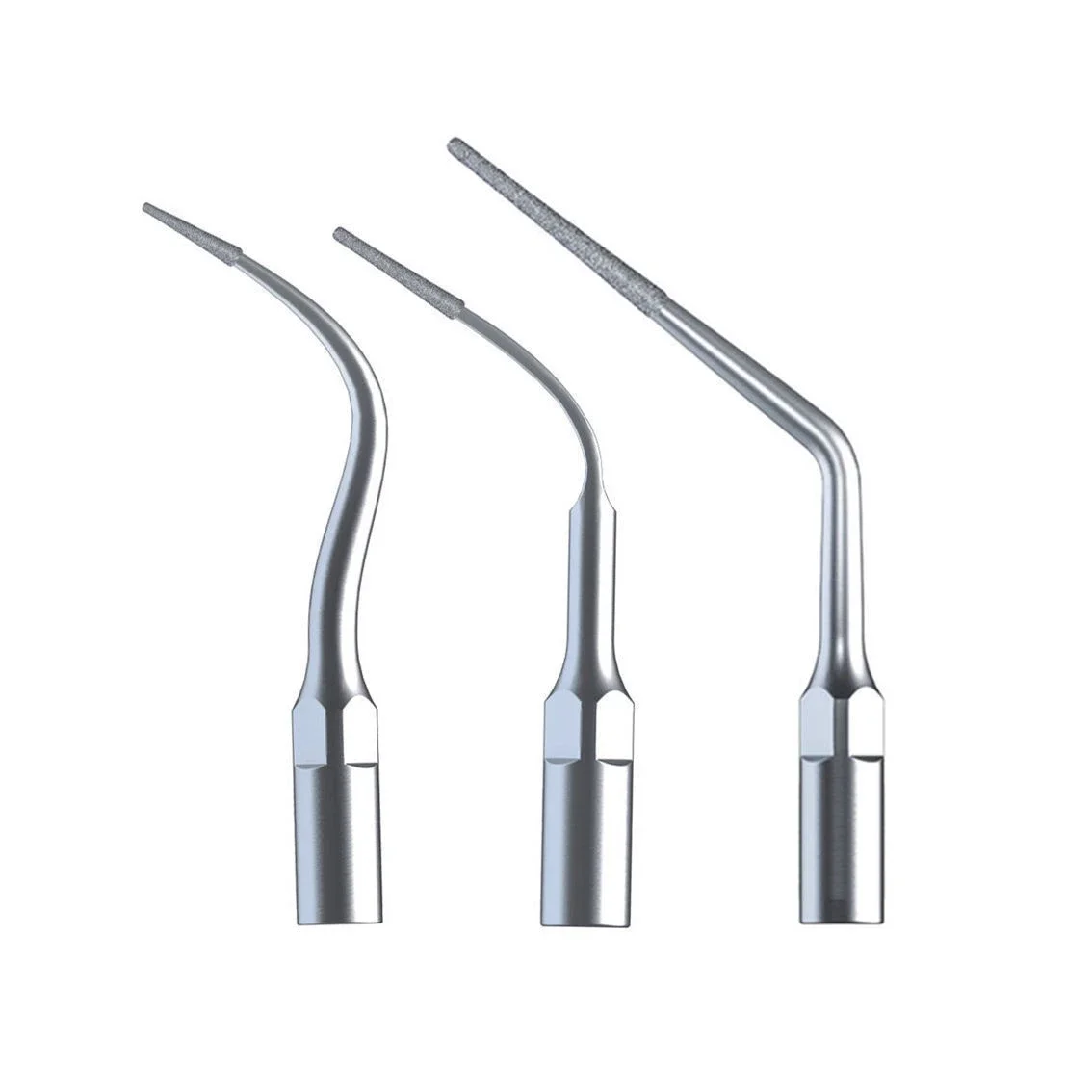 3 Pcs Diamond Endo Perio Insert Tips For EMS Woodpecker Dental Scaler Handpiece