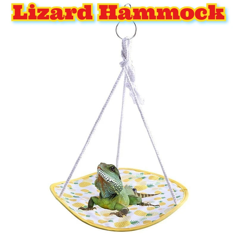 

‌Lizard Hammock Reptile Hammock Bed Sleeping Resting Lounger Chameleon Gecko Snake Tank Terrarium Small Animal Hanging Platform