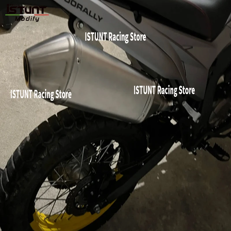 Slip On For VOGE 300GY Valico 300 Rally 2021 - 2025 Motorcycle Exhaust System Stainless Steel Mid Pipe Muffler Espace Moto