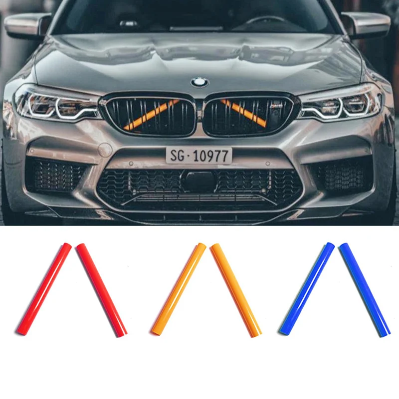 For BMW 3 Series Gt5 Series 1/2/4/6/7 Series X3X4 Nose Hair Color Change Middle Mesh Horizontal Bar Decoration Strip