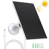 Waterproof Solar Panel for Security Camera Eufycam 2 2 Pro 2C 2C Pro SoloCam E/E20/E40/L20/L40/S40 4G LTE Starlight Camera etc.