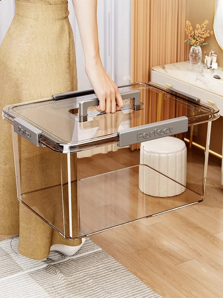 

Прозрачный акриловый органайзер для хранения, большой емкости, для дома, для закусок, чайных наборов на кухне и...