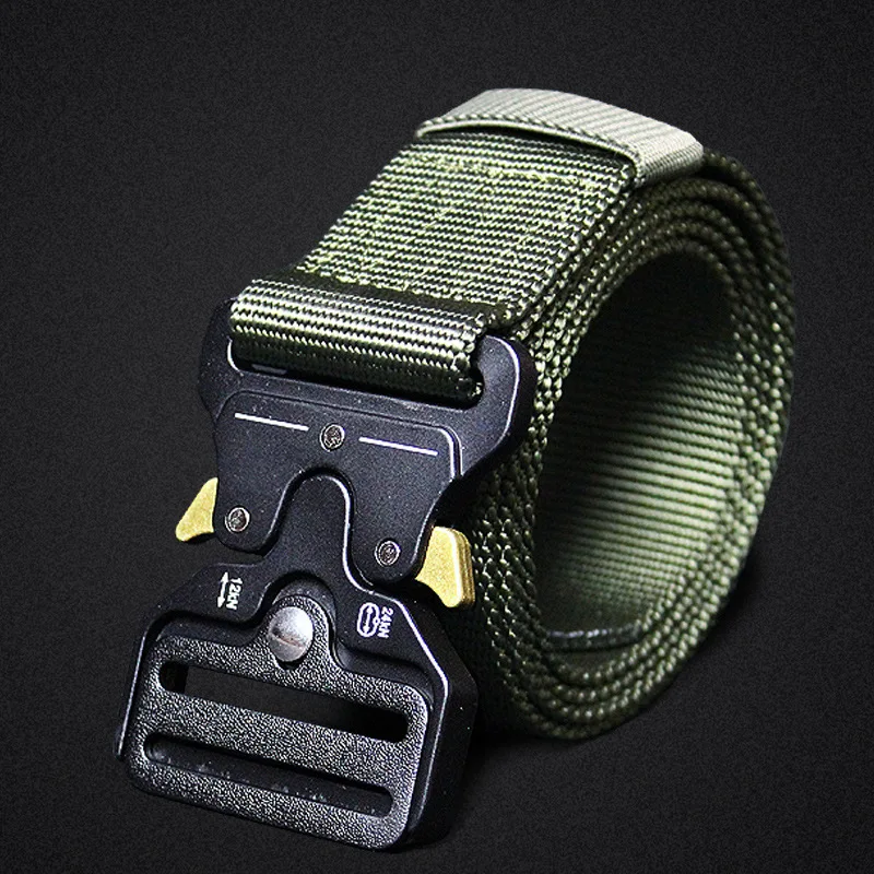 High Quality Belt for Men Quick Opening Hiking Camping Outdoor Multifunctional Training Nylon Cycling Wear-resistant Cobra Belt