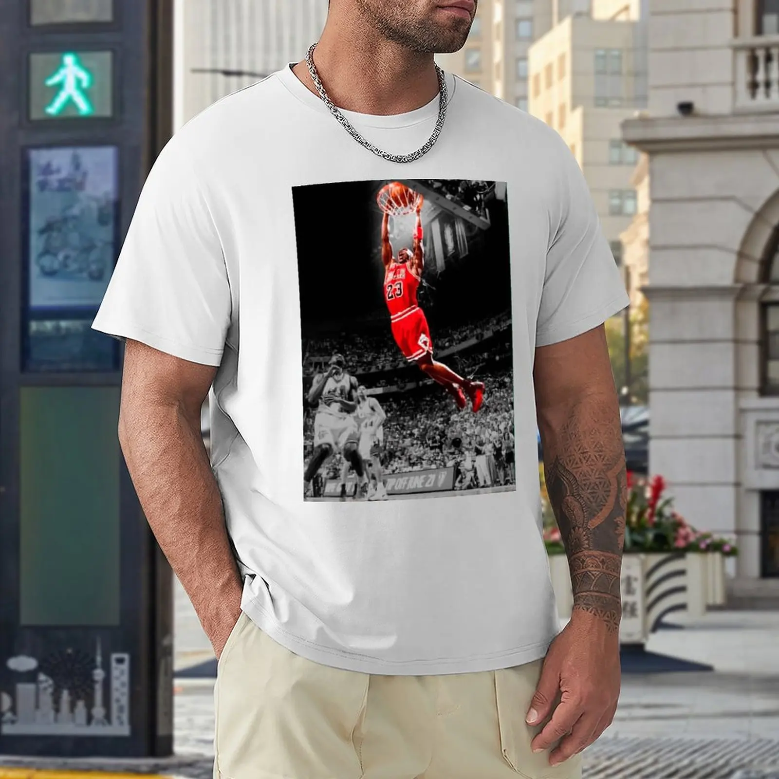 Flying Michaeler And Jordans Chicago 23 Basketball Stars Bulls 48 Tshirt High Grade Travel Funny Graphic Motion USA Size