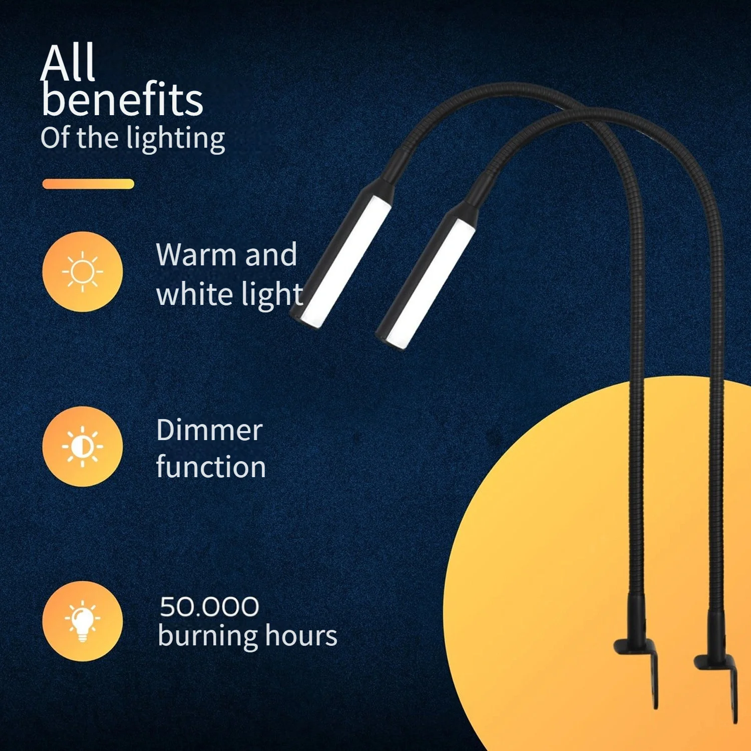 lampes-de-lecture-led-noires-argentees-rechargeables-par-usb-luminosite-reglable-bras-flexible-design-rond-eclairage-doux-1-piece