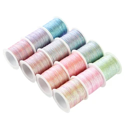 50m/0.4mm Chinese Knotting Cord Satin Silk Nylon Beading String Thread Wire for Kumihimo Necklace Bracelet Jewelry Craft Making