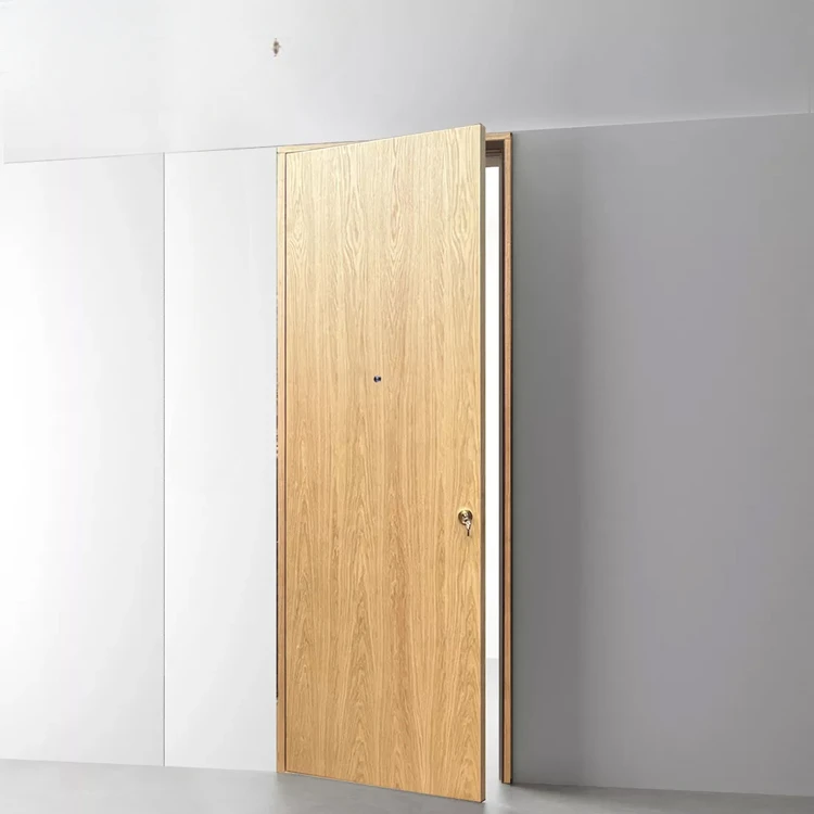 American Over Size Prehung Flush Design Residential Solid Wood Modern Interior Room Door For House