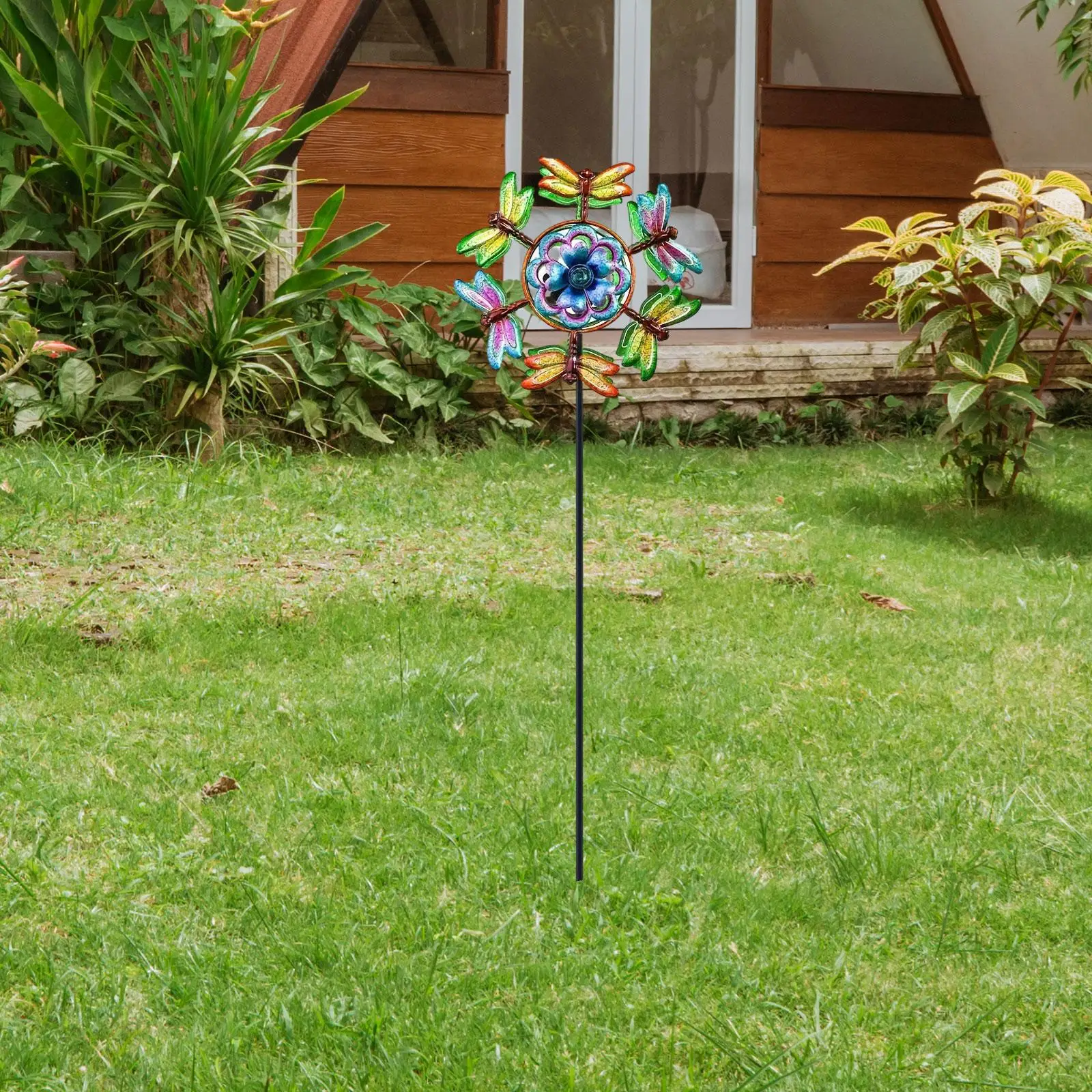 

Wind Sculpture 360°Degrees Kinetic Iron Wind Spinners for Yard Garden Outside