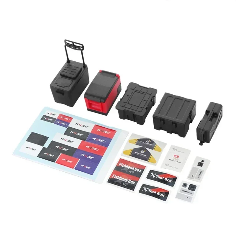 5 個 RC カーガレージシミュレーション冷蔵庫釣り収納ボックスおもちゃ 1/10 スケールアクセサリー RC クローラー用軸 SCX10 TRX6 TRX4