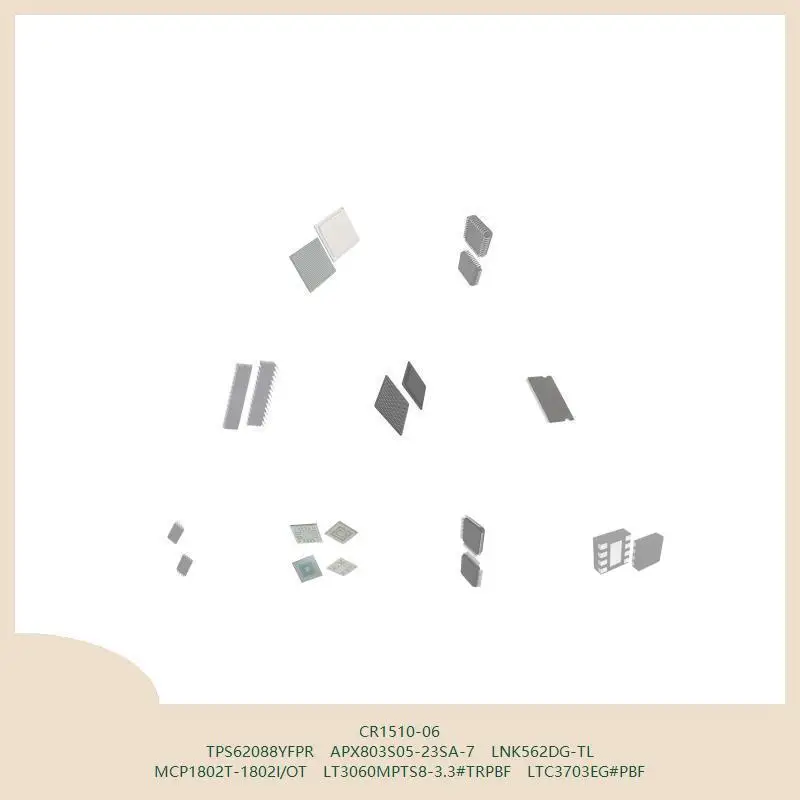 

CR1510-06 TPS62088YFPR APX803S05-23SA-7 LNK562DG-TL MCP1802T-1802I/OT LT3060MPTS8-3.3 # TRPBF LTC3703EG # ПБФ